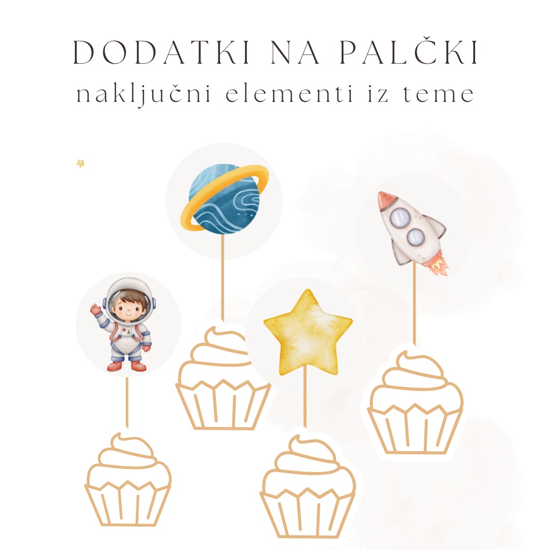 Rojstnodnevna dekoracija VESOLJE - slika 5