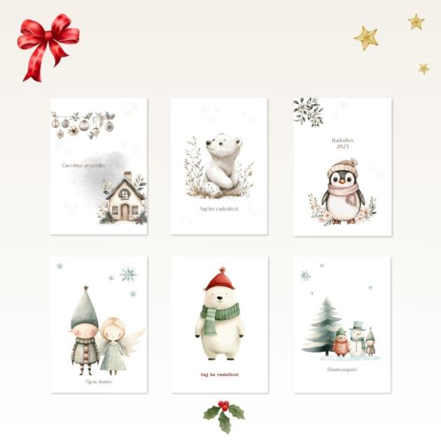 paket voščilnic Božič 2